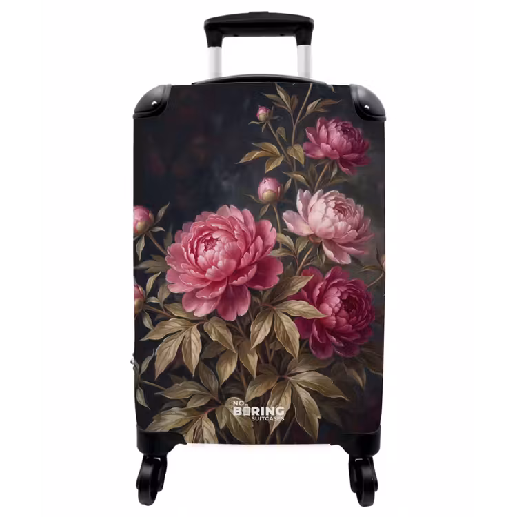 Koffer - Blumen – Rosa – Klassisch – Natur - Bloemen - Roze - Klassiek - Natuur NBS - Handbagage koffer - Vrouwen middel