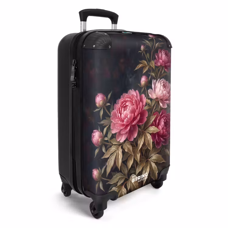 Koffer - Blumen – Rosa – Klassisch – Natur - Bloemen - Roze - Klassiek - Natuur NBS - Handbagage koffer - Vrouwen middel