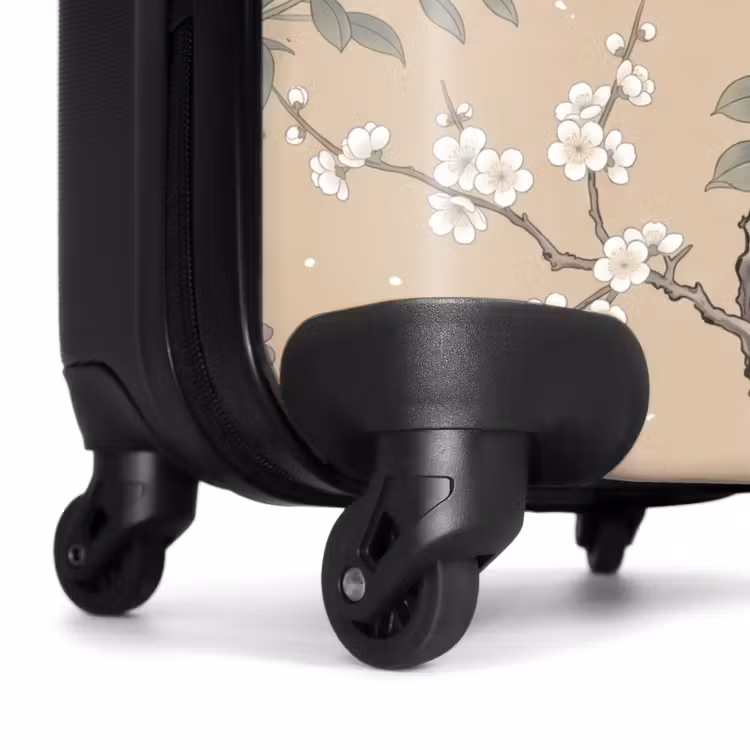 Koffer - Blumen – Vögel – Blumen - Bloemen - Vogels - Bloemen NBS - Handbagage koffer - Volwassenen Unisex middel