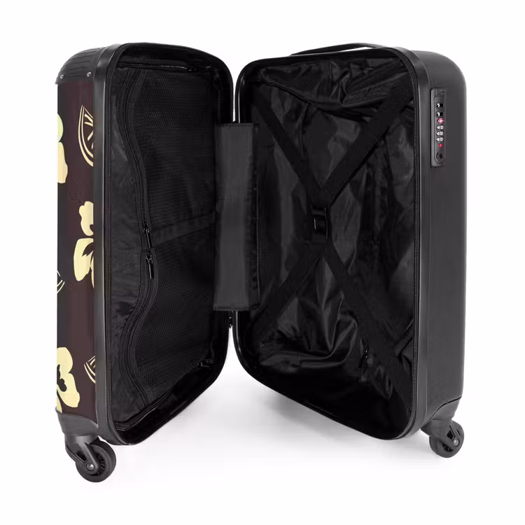 Koffer - Blumen – Zitrusfrüchte – Braun - Bloemen - Citrus - Bruin NBS - Handbagage koffer - Vrouwen middel
