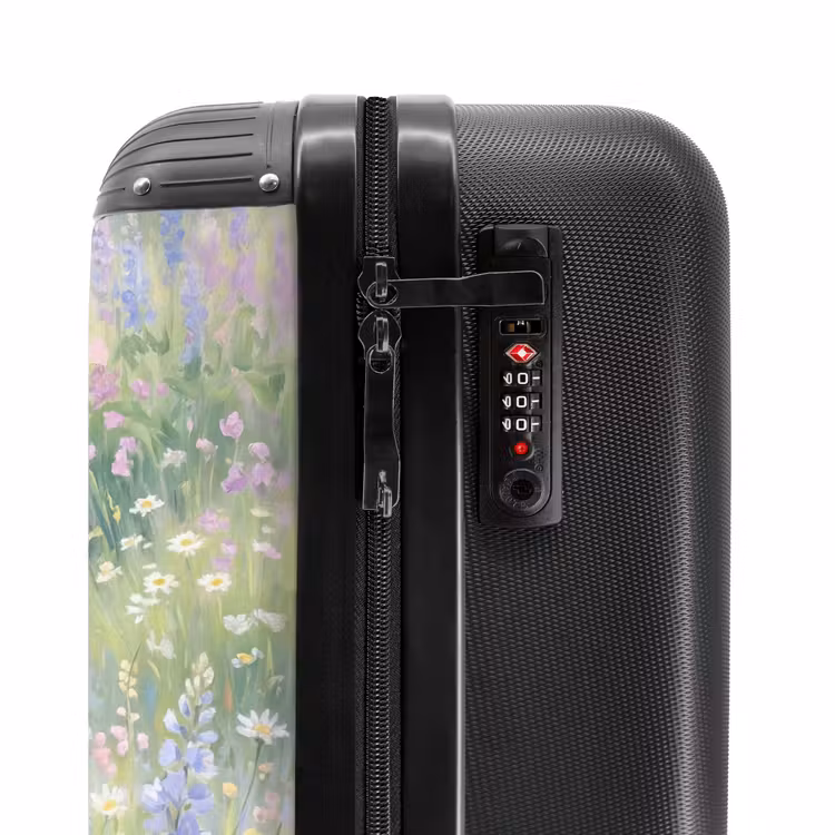 Koffer - Blumenfeld – Hügel – Farbenfroh - Bloemenveld - Heuvels - Kleurrijk NBS - Handbagage koffer - Vrouwen middel
