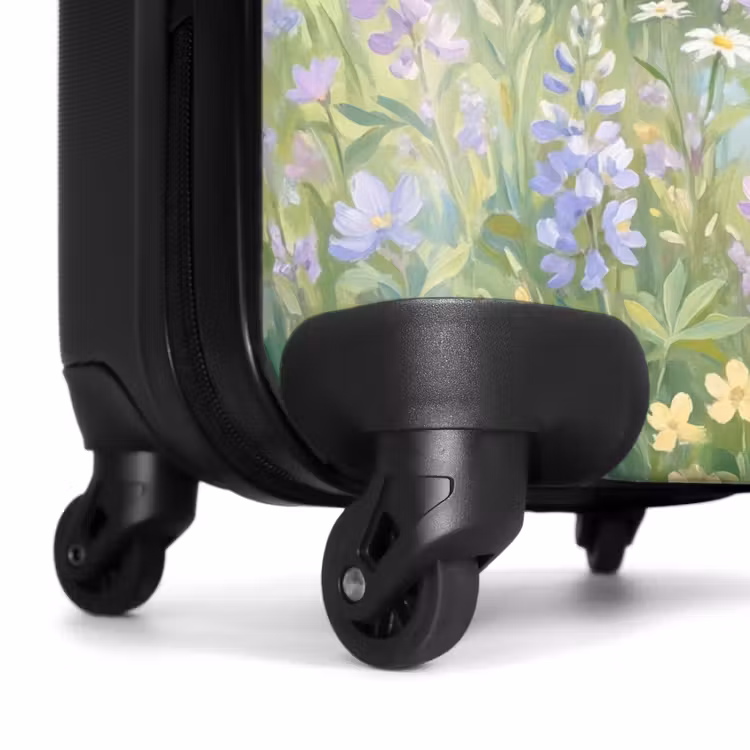 Koffer - Blumenfeld – Hügel – Farbenfroh - Bloemenveld - Heuvels - Kleurrijk NBS - Handbagage koffer - Vrouwen middel