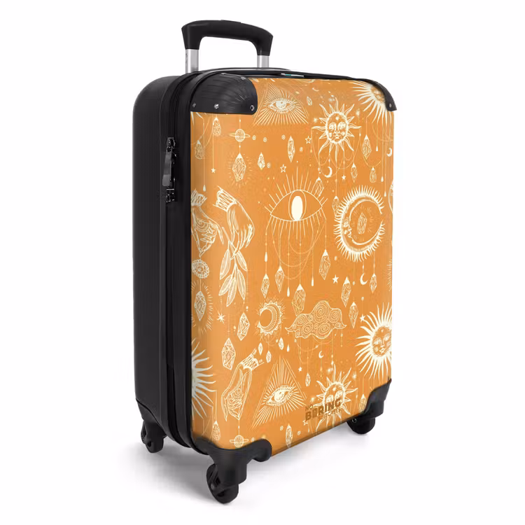 Boho - Oranje hemelpatroon NBS - Handbagage koffer - Unisex middel -productfoto_3d