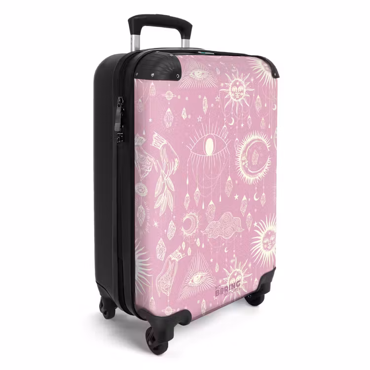 Boho - Roze hemelpatroon NBS - Handbagage koffer - Unisex middel -productfoto_3d