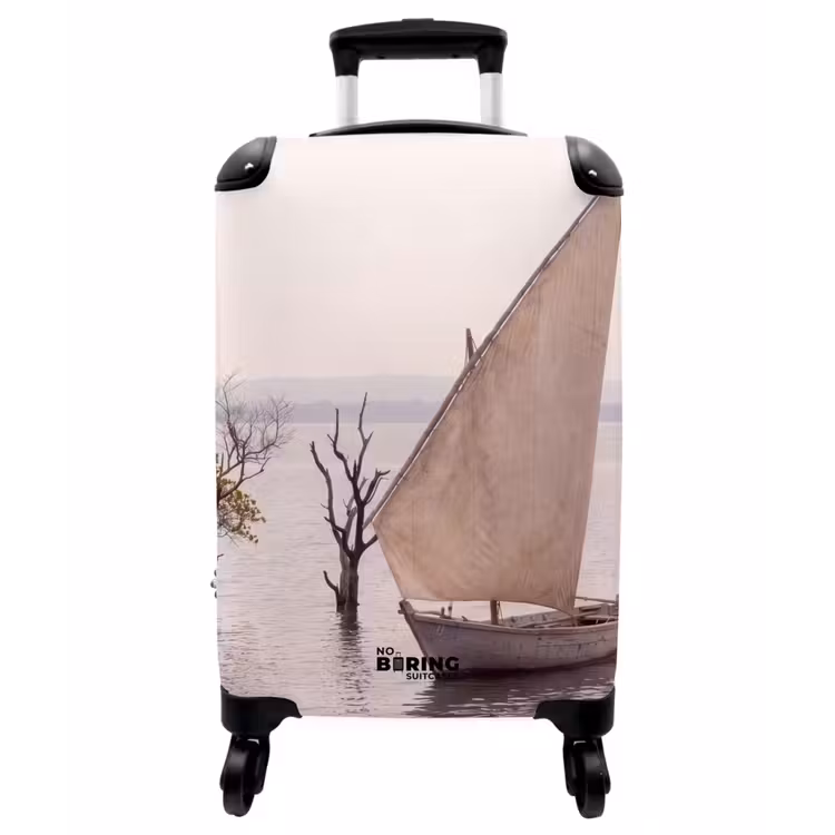 Koffer - Boot – Segeln – Wasser – Tropisch – Natur - Boot - Zeil - Water - Tropisch - Natuur NBS - Handbagage koffer - Vrouwen middel