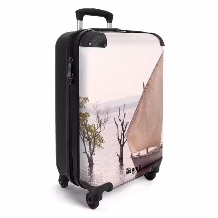 Koffer - Boot – Segeln – Wasser – Tropisch – Natur - Boot - Zeil - Water - Tropisch - Natuur NBS - Handbagage koffer - Vrouwen middel