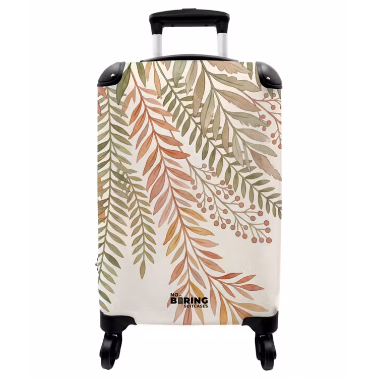 Koffer - Botanisch – Aquarell – Farbenfroh - Botanisch - Aquarel - Kleurrijk NBS - Handbagage koffer - Vrouwen middel