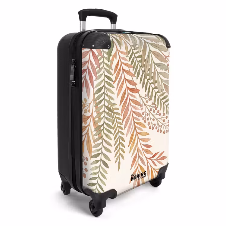 Koffer - Botanisch – Aquarell – Farbenfroh - Botanisch - Aquarel - Kleurrijk NBS - Handbagage koffer - Vrouwen middel