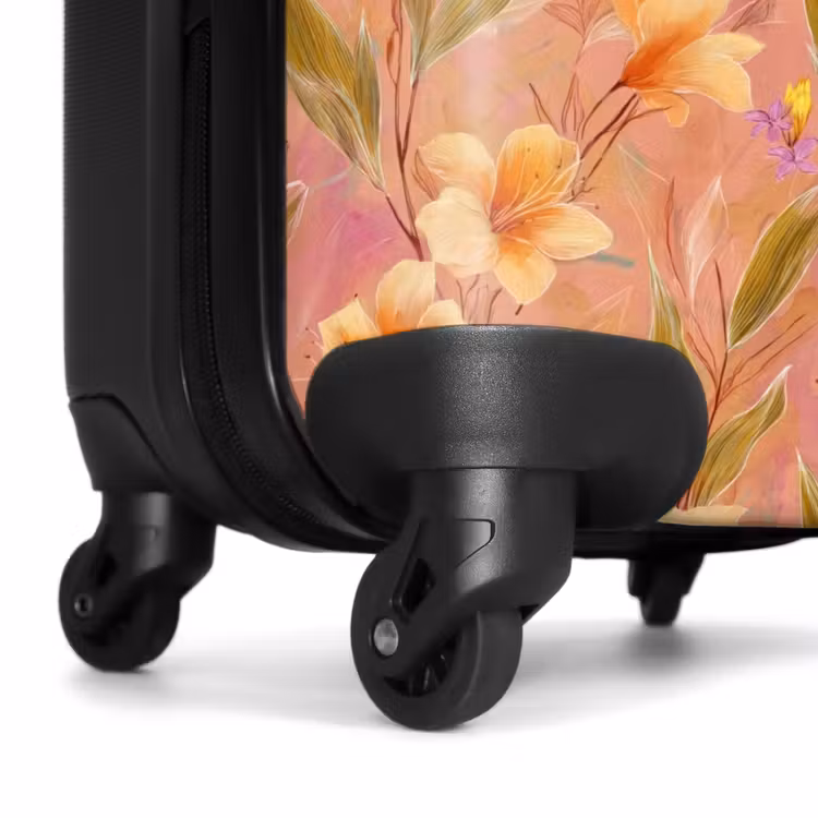 Koffer - Botanisch – Blumen – Farbenfroh - Botanisch - Bloemen - Kleurrijk NBS - Handbagage koffer - Vrouwen middel
