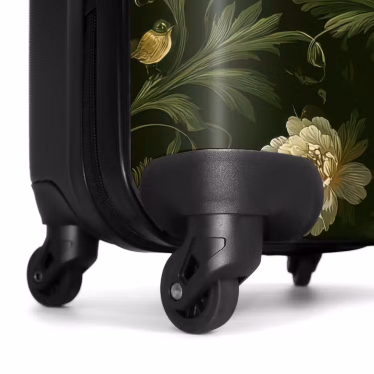 Koffer - Botanisch – Nahtlos – Blumen - Botanisch - Naadloos - Bloemen NBS - Handbagage koffer - Volwassenen Unisex middel
