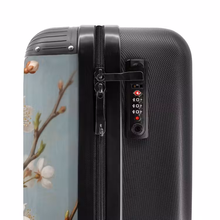 Koffer - Botanisch – Stillleben – Blau - Botanisch - Stilleven - Blauw NBS - Handbagage koffer - Vrouwen middel