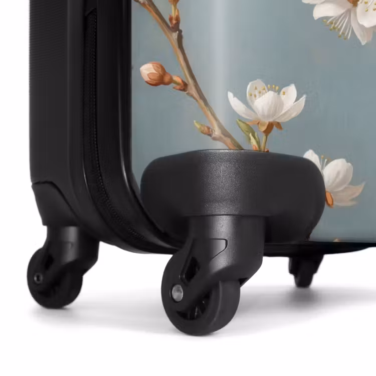 Koffer - Botanisch – Stillleben – Blau - Botanisch - Stilleven - Blauw NBS - Handbagage koffer - Vrouwen middel