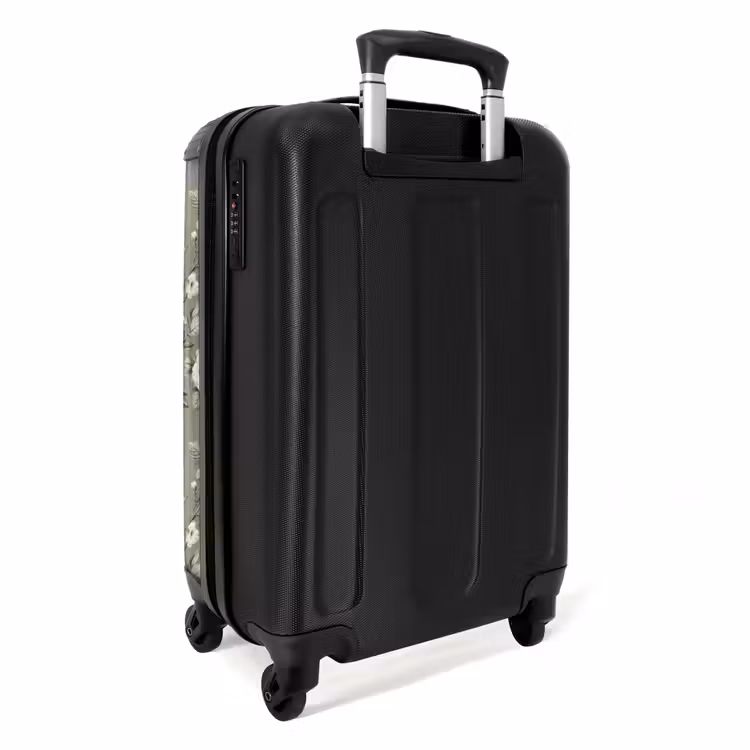 Botanisch - Vogels - Groen NBS - Handbagage koffer - Volwassenen Unisex middel -achterkant