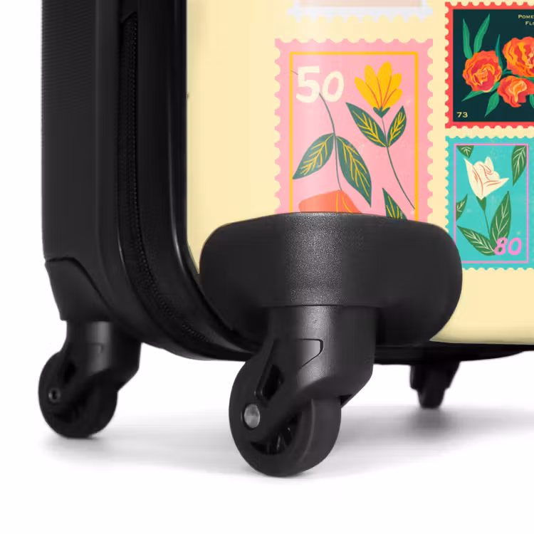 Koffer - Briefmarken – Bunt – Natur - Postzegels - Kleurrijk - Natuur NBS - Handbagage koffer - Vrouwen middel
