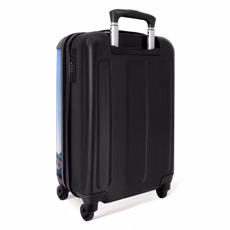 Koffer - Brücke – Turm – Architektur – Klassisch – Blau - Brug - Toren - Architectuur - Klassiek - Blauw NBS - Handbagage koffer - Volwassenen Unisex middel