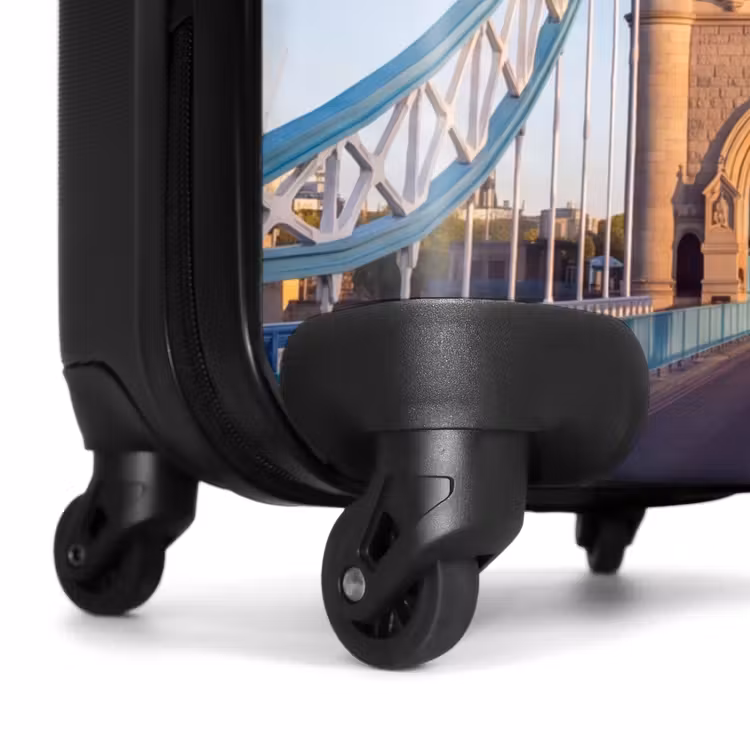 Koffer - Brücke – Turm – Architektur – Klassisch – Blau - Brug - Toren - Architectuur - Klassiek - Blauw NBS - Handbagage koffer - Volwassenen Unisex middel