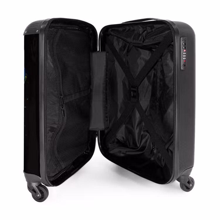 Kleurrijke voetbal schoen NBS - Handbagage koffer - Unisex middel -binnenkant