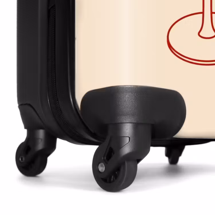 Koffer - Cocktail – Herzchen – Liebe – Illustration – Rot - Cocktail - Hartjes - Liefde - Illustratie - Rood NBS - Handbagage koffer - Vrouwen middel