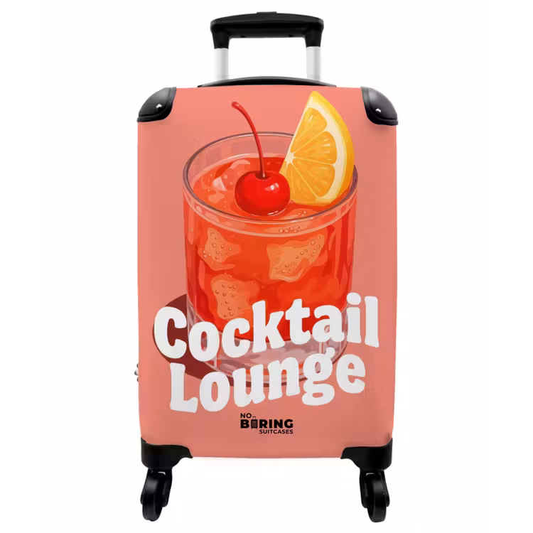 Koffer - Cocktail-Lounge – Glas – Koralle - Cocktail Lounge - Glas - Koraal NBS - Handbagage koffer - Vrouwen middel