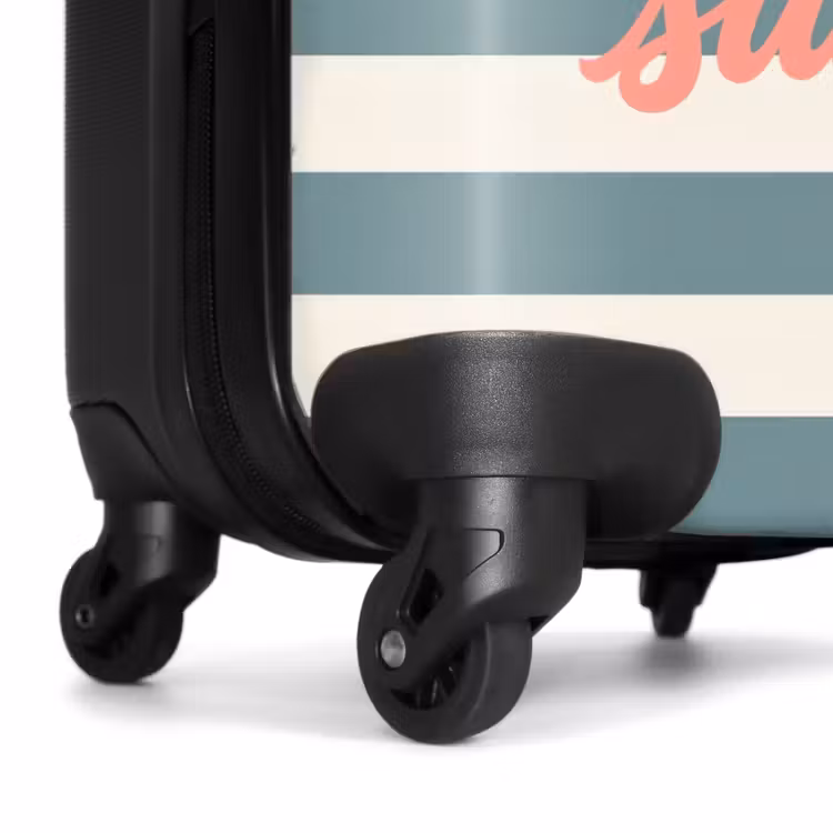 Koffer - Cocktails – Streifen – Blau – Koralle - Cocktails - Strepen - Blauw - Koraal NBS - Handbagage koffer - Vrouwen middel