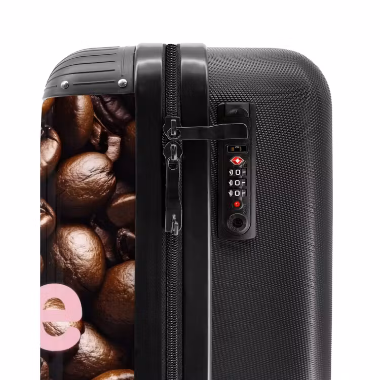 Koffer - Coffee First – Kaffeebohnen – Rosa - Coffee First - Koffiebonen - Roze NBS - Handbagage koffer - Vrouwen middel