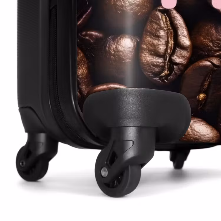 Koffer - Coffee First – Kaffeebohnen – Rosa - Coffee First - Koffiebonen - Roze NBS - Handbagage koffer - Vrouwen middel