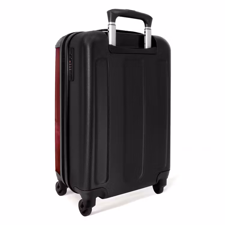 Koffer - Damen – Pelzmantel – Mode – Klassisch – Rot - Vrouw - Bontjas - Mode - Klassiek - Rood NBS - Handbagage koffer - Volwassenen Unisex middel