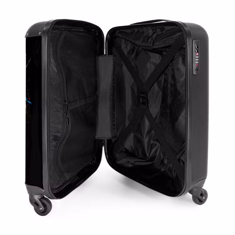 Dartbord met graffiti NBS - Handbagage koffer - Unisex middel -binnenkant