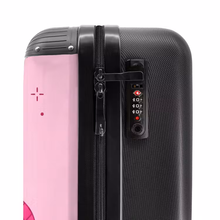 Koffer - Dekoration – Discokugel – Party – Rosa - Decoratie - Disco-bal - Feest - Roze NBS - Handbagage koffer - Vrouwen middel