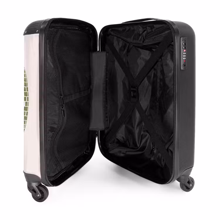 Koffer - Disco – Ball – Grün – Abstrakt – Modern - Disco - Bal - Groen - Abstract - Modern NBS - Handbagage koffer - Vrouwen middel