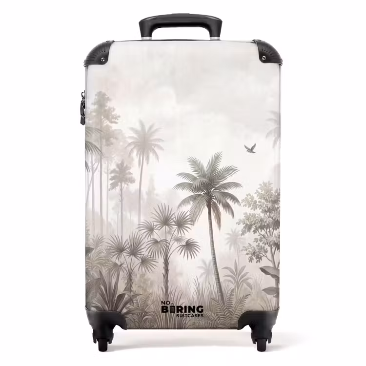 Koffer - Dschungel – Palmen – Natur - Jungle - Palmbomen - Natuur NBS - Handbagage koffer - Volwassenen Unisex middel