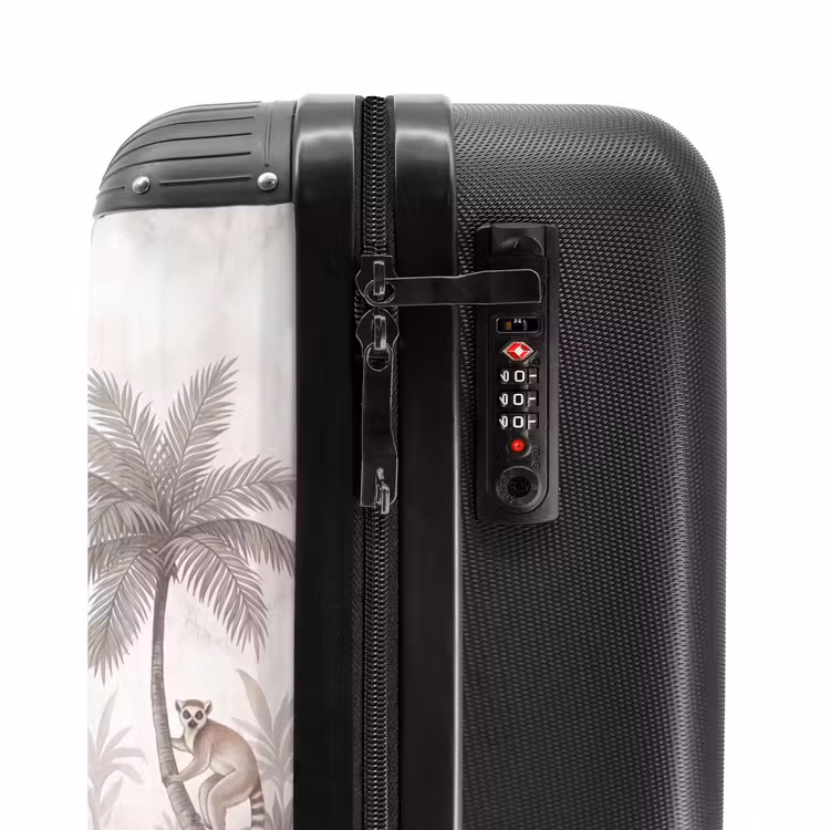 Koffer - Dschungel – Tiere – Palmen - Jungle - Dieren - Palmbomen NBS - Handbagage koffer - Volwassenen Unisex middel