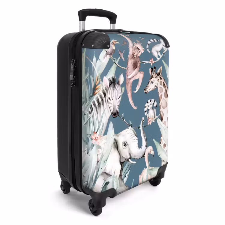 Jungle Dierenfeest NBS - Handbagage koffer - Unisex middel -productfoto_3d