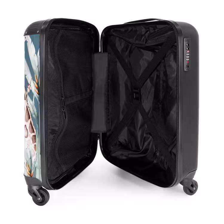 Jungle Dierenfeest NBS - Handbagage koffer - Unisex middel -binnenkant