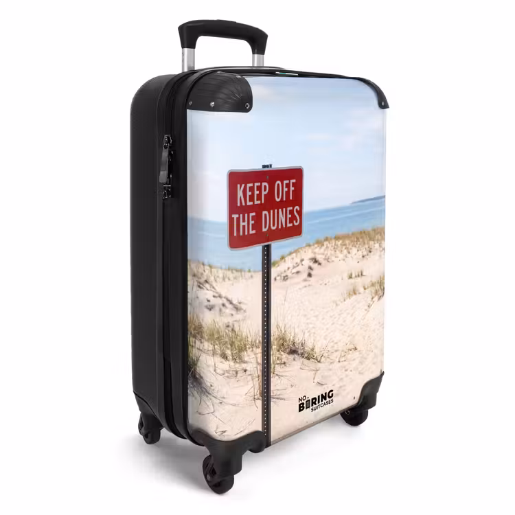 Koffer - Düne – Schild – Küste – Landschaft – Rot - Duin - Bord - Kust - Landschap - Rood NBS - Handbagage koffer - Vrouwen middel