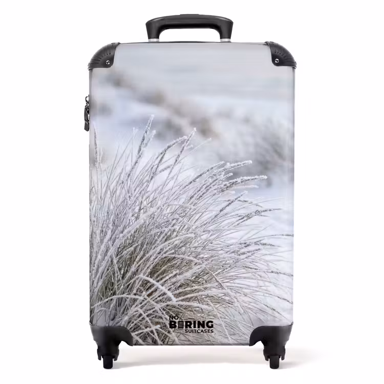 Koffer - Dünen – Schnee – Strand – Winter – Friedlich - Duinen - Sneeuw - Strand - Winter - Serene NBS - Handbagage koffer - Volwassenen Unisex middel