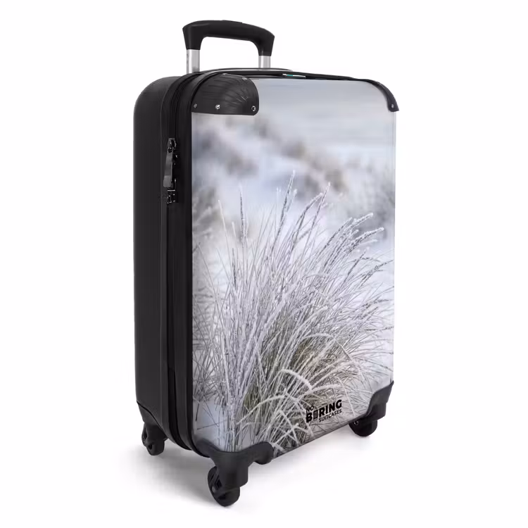 Koffer - Dünen – Schnee – Strand – Winter – Friedlich - Duinen - Sneeuw - Strand - Winter - Serene NBS - Handbagage koffer - Volwassenen Unisex middel
