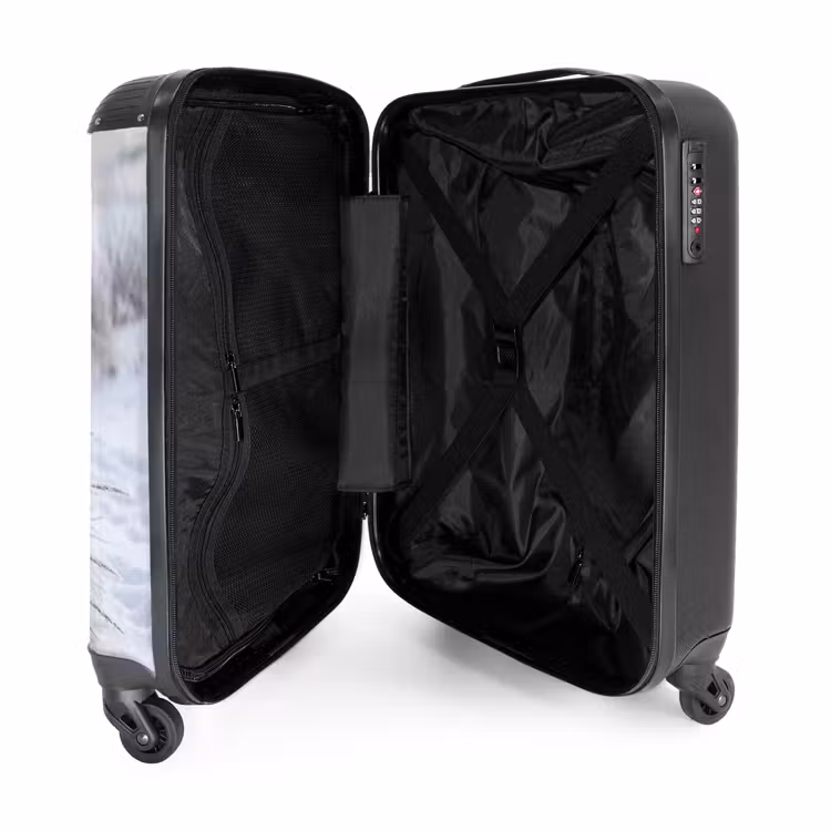 Koffer - Dünen – Schnee – Strand – Winter – Friedlich - Duinen - Sneeuw - Strand - Winter - Serene NBS - Handbagage koffer - Volwassenen Unisex middel