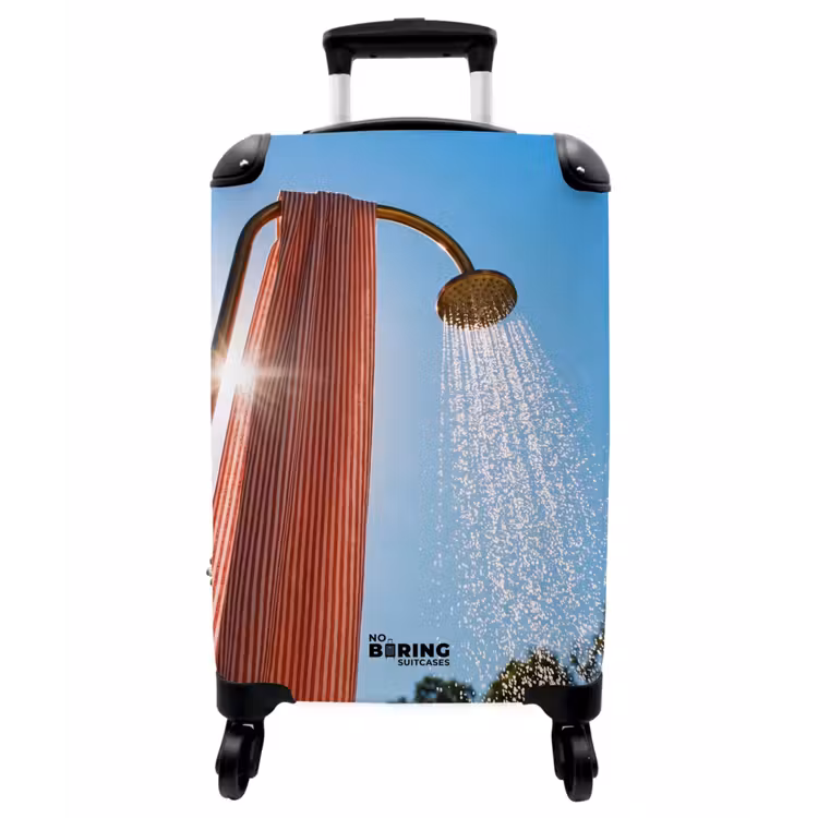 Koffer - Dusche – Wasser – Sommer – Blau - Douche - Water - Zomer - Blauw NBS - Handbagage koffer - Vrouwen middel