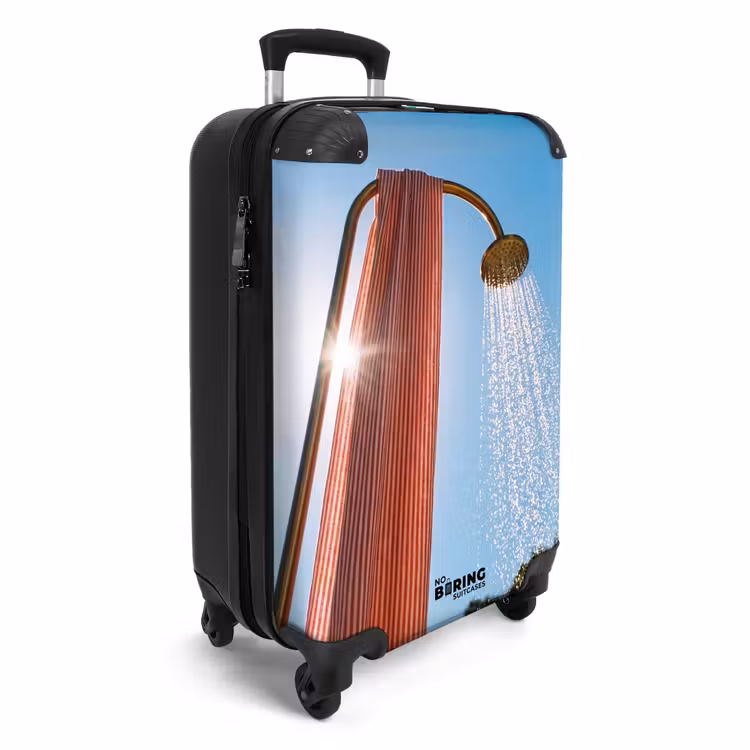 Koffer - Dusche – Wasser – Sommer – Blau - Douche - Water - Zomer - Blauw NBS - Handbagage koffer - Vrouwen middel