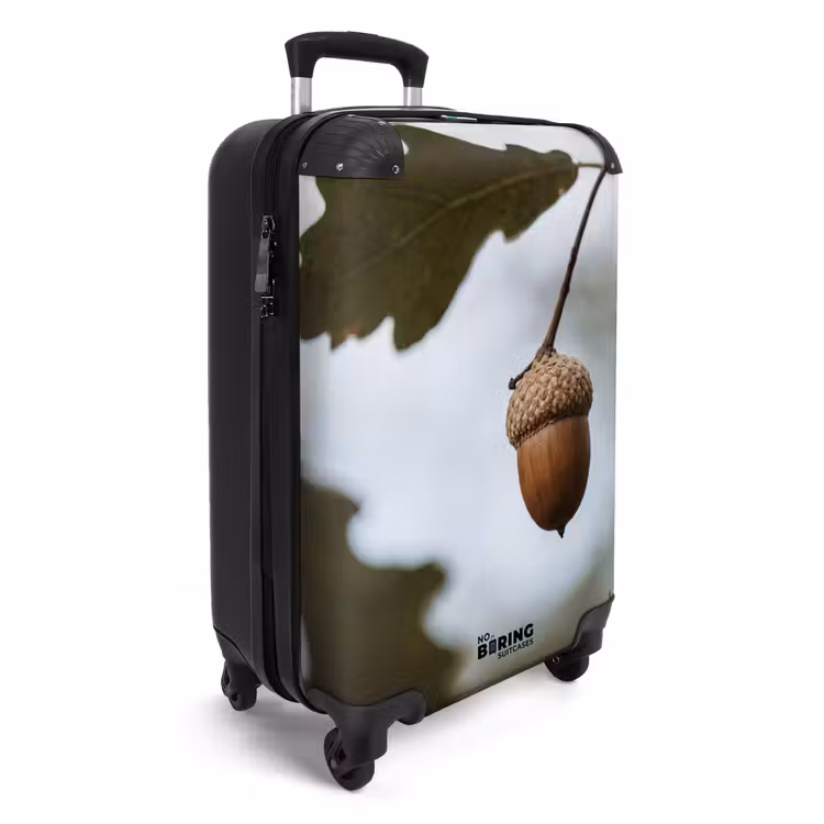 Koffer - Eichel – Eichenblatt – Wald – Herbst – Natur - Eikel - Eikenblad - Bos - Herfst - Natuur NBS - Handbagage koffer - Volwassenen Unisex middel