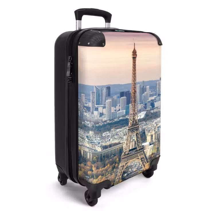 Eiffeltoren - Herfst - Parijs - Avond NBS - Handbagage koffer - Unisex middel -productfoto_3d