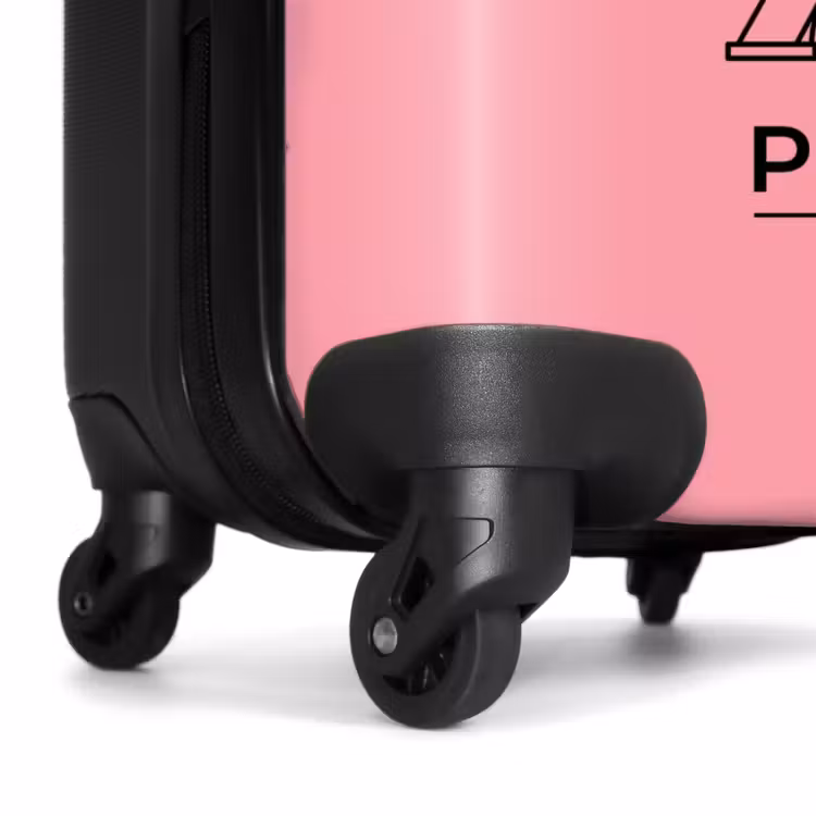 Koffer - Eiffelturm – Paris – Architektur – Minimalistisch – Rosa - Eiffeltoren - Parijs - Architectuur - Minimalistisch - Roze NBS - Handbagage koffer - Volwassenen Unisex middel