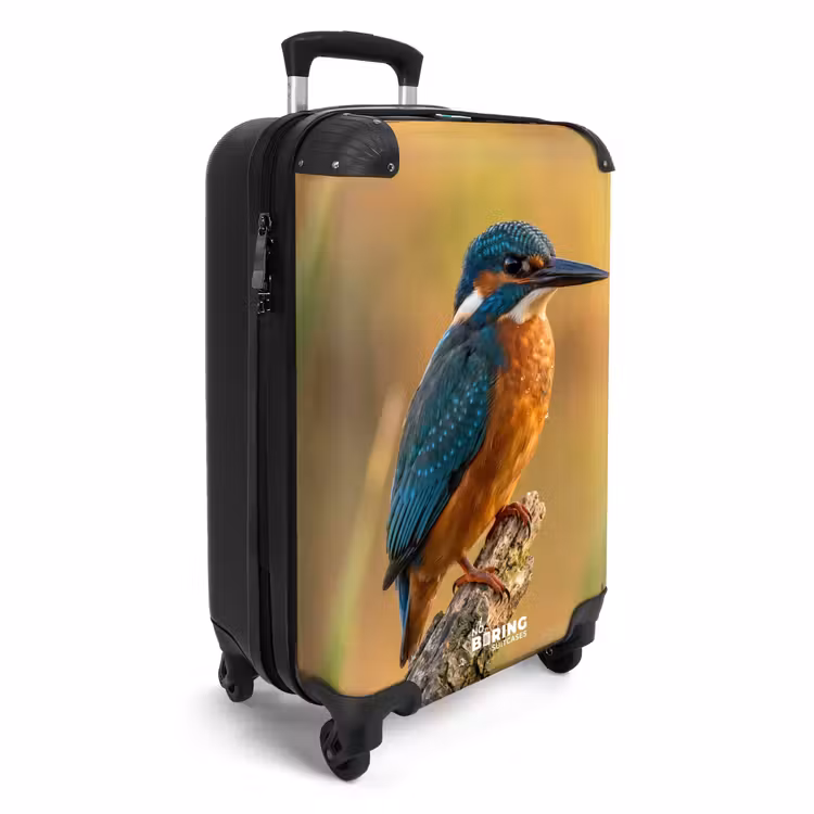 Koffer - Eisvogel – Ast – Wasser – Bunt – Lebhaft - IJsvogel - Tak - Water - Kleurrijk - Levendig NBS - Handbagage koffer - Volwassenen Unisex middel