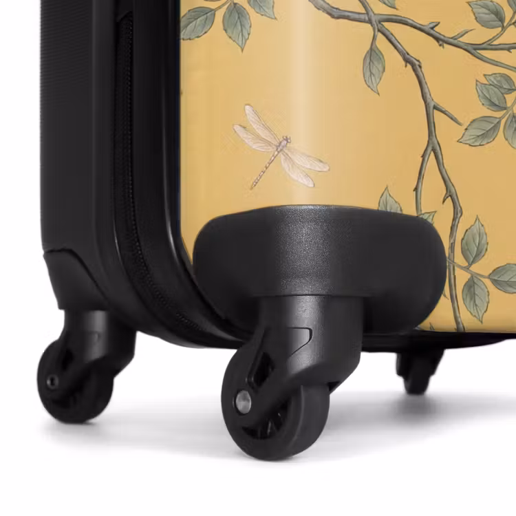 Koffer - Eisvögel – Blüten – Gelb - IJsvogels - Bloesem - Geel NBS - Handbagage koffer - Vrouwen middel