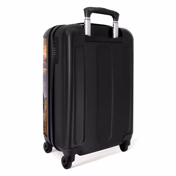 Koffer - Elefanten – Savanne – Sonnenuntergang – Afrika – Warm - Olifanten - Savanne - Zonsondergang - Afrika - Warm NBS - Handbagage koffer - Volwassenen Unisex middel