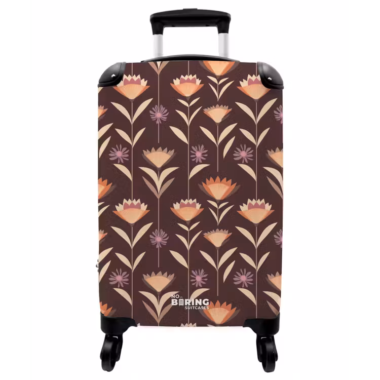 Koffer - Elegant – Retro – Braun - Elegant - Retro - Bruin NBS - Handbagage koffer - Vrouwen middel