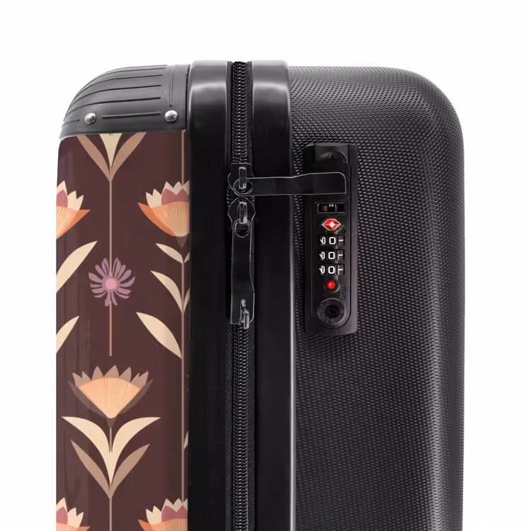 Koffer - Elegant – Retro – Braun - Elegant - Retro - Bruin NBS - Handbagage koffer - Vrouwen middel