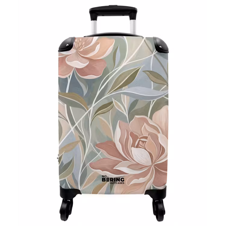Koffer - Elegant – Romantik – Rosa - Elegant - Romantiek - Roze NBS - Handbagage koffer - Vrouwen middel