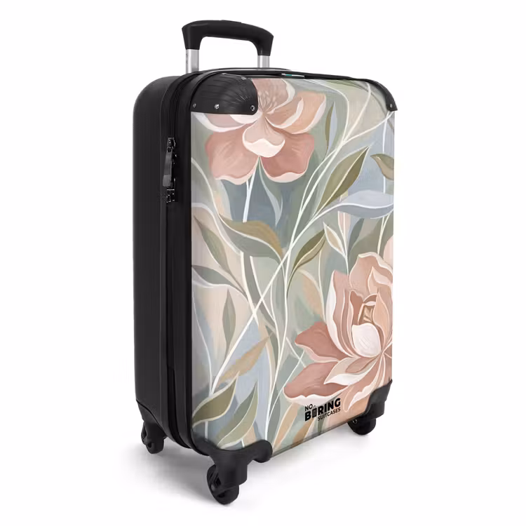 Koffer - Elegant – Romantik – Rosa - Elegant - Romantiek - Roze NBS - Handbagage koffer - Vrouwen middel